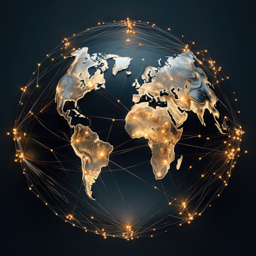 3D render of the globe